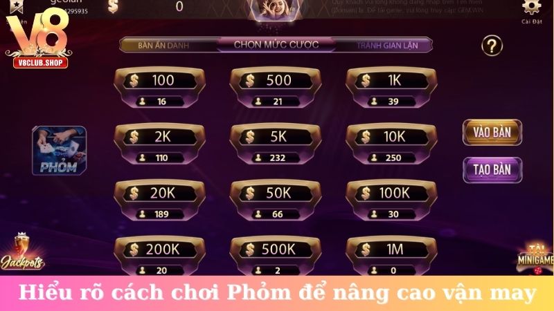 Hiểu rõ cách chơi Phỏm để nâng cao vận may