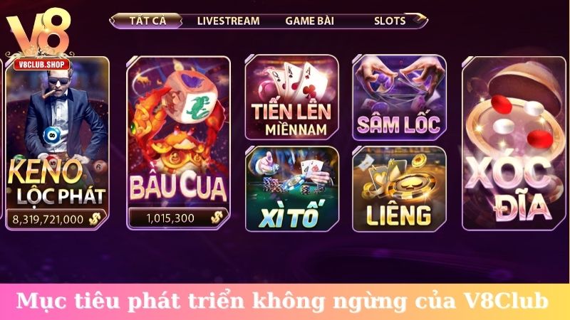 Mục tiêu phát triển không ngừng của V8Club