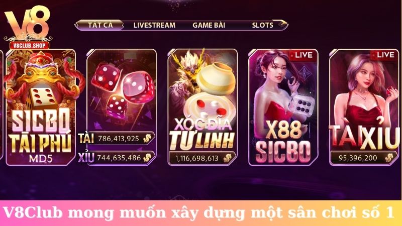 V8Club mong muốn xây dựng một sân chơi số 1