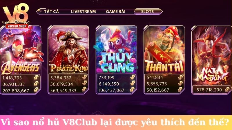 Vì sao nổ hũ V8Club lại được yêu thích đến thế?